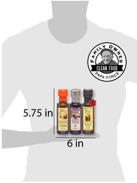 Thumbnail for Flavored Olive Oil Gift Set from Sicily - Orange & Classic Extra Virgin Olive Oil, Balsamic Vinegar - Papa Vince - Papa Vince