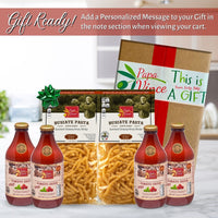 Thumbnail for Gourmet Gift Clean Food Basket from Sicily - Farm Fresh from Artisans in Italy, Busiate Homemade Pasta & Cherry Tomato Sauce | Papa Vince - Papa Vince