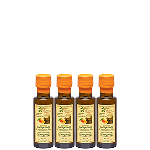 Olive Oil Extra Virgin and Tangerines - Single Sourced from our family in Sicily, Clean Food, First Cold Pressed 2019/20, Italy, Unblended, Unfiltered, Unrefined, Robust, Rich in Antioxidant 4-Pack - Papa Vince - Papa Vince